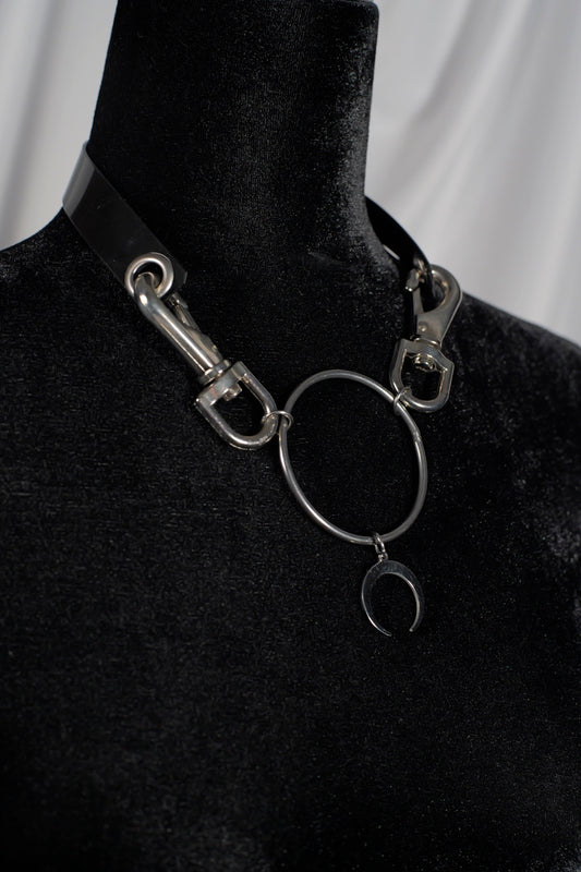 O Ring Moon Necklace