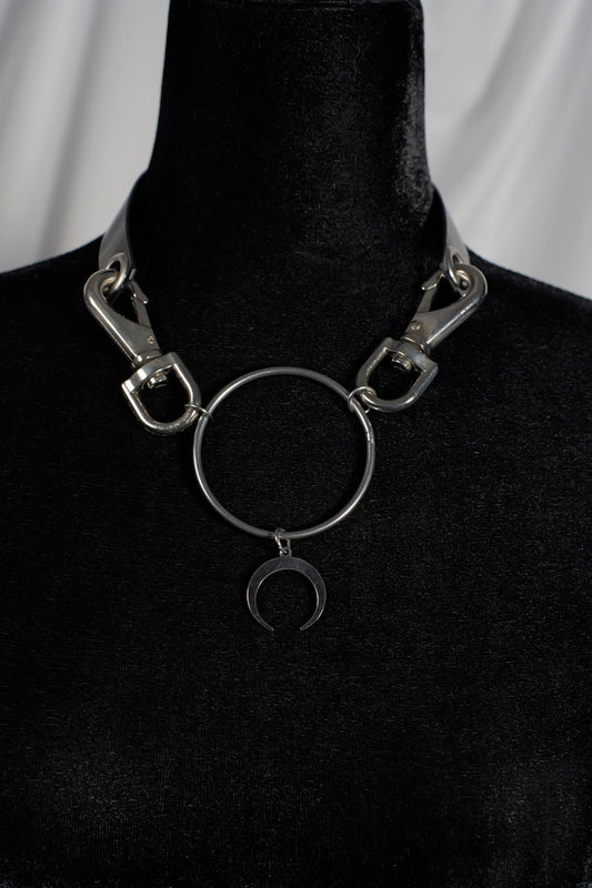 O Ring Moon Necklace