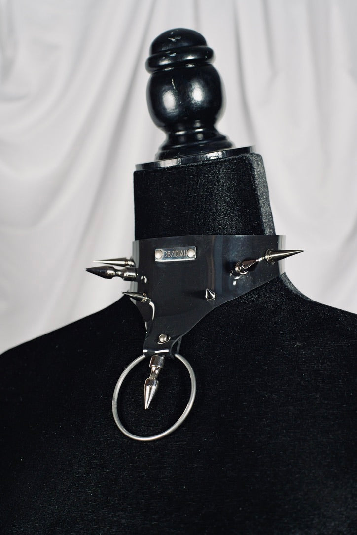 O Ring Choker Small Spikes
