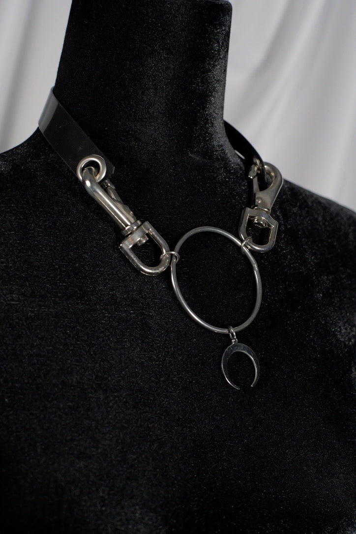 O Ring Moon Necklace